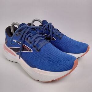 Brooks Glycerin GTS 21 Running Shoes Women 10.5 Blue Support Gym Walking Workout